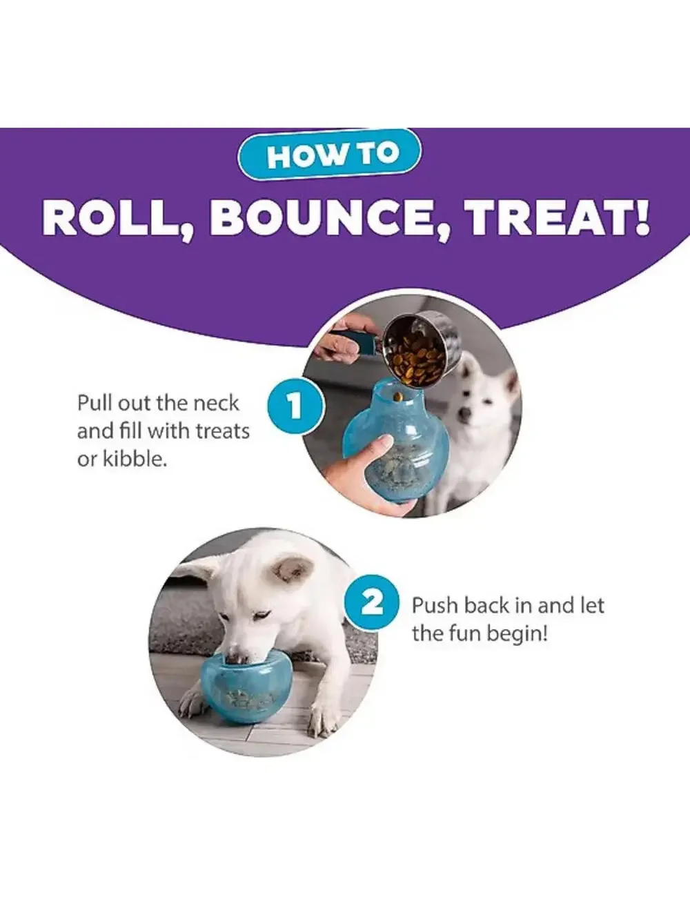 (RGB2) Outward Hound Orbee-Tuff Snoop Orange Treat Dispenser Tough Toy Puzzle